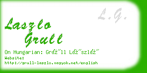 laszlo grull business card
